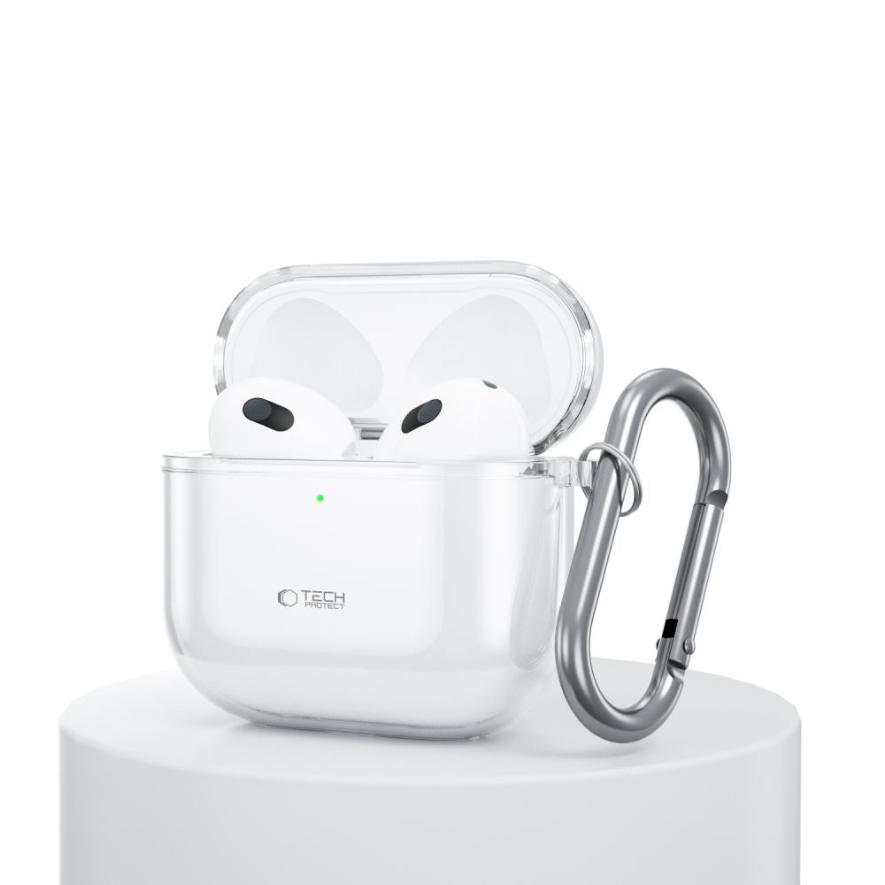 ETUI NA SŁUCHAWKI TECH-PROTECT FLEXAIR APPLE AIRPODS 4 CLEAR TRANSPARETNE