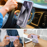 ETUI TECH-PROTECT LIQUID SILICONE MAGSAFE SAMSUNG GALAXY S25 FIOLETOWE