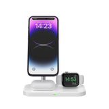 ŁADOWARKA INDUKCYJNA 3W1 TECH-PROTECT QI15W-A22 MAGNETIC MAGSAFE WIRELESS CHARGER BIAŁA