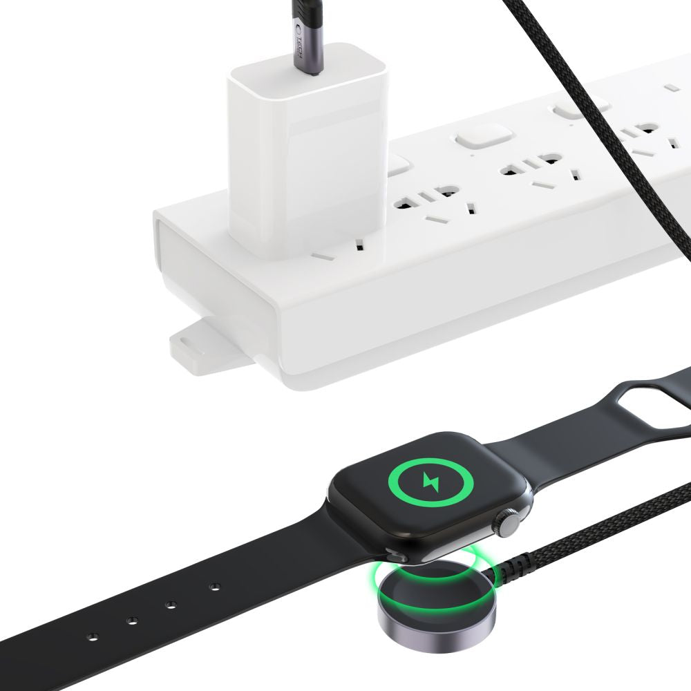 KABEL TECH-PROTECT MC01 ULTRABOOST MAGNETIC CHARGER TYPE-C CABLE 120CM APPLE WATCH CZARNY