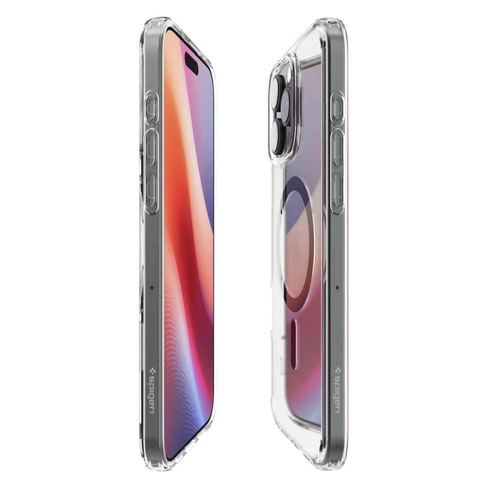 ETUI SPIGEN ULTRA HYBRID MAG MAGSAFE IPHONE 16 PRO TRANSPARETNO GRAFITOWE