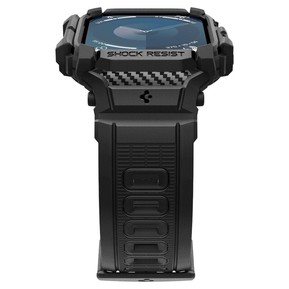 PASEK SPIGEN RUGGED ARMOR ”PRO” APPLE WATCH 10 (46 MM) CZARNY