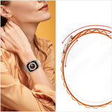 PASEK TECH-PROTECT NYLON PRO APPLE WATCH 6 / 7 / 8 / 9 / 10 / SE / ULTRA 1 / 2 (44 / 45 / 46 / 49 MM) BLACK / ORANGE CZARNO POMARAŃCZOWY