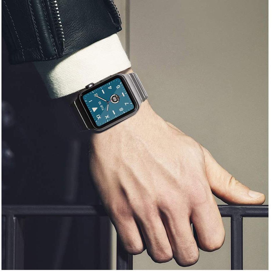PASEK TECH-PROTECT LINKBAND APPLE WATCH 4 / 5 / 6 / 7 / 8 / 9 / SE / ULTRA 1 / 2  (42 / 44 / 45 / 49 MM) BLACK CZARNY