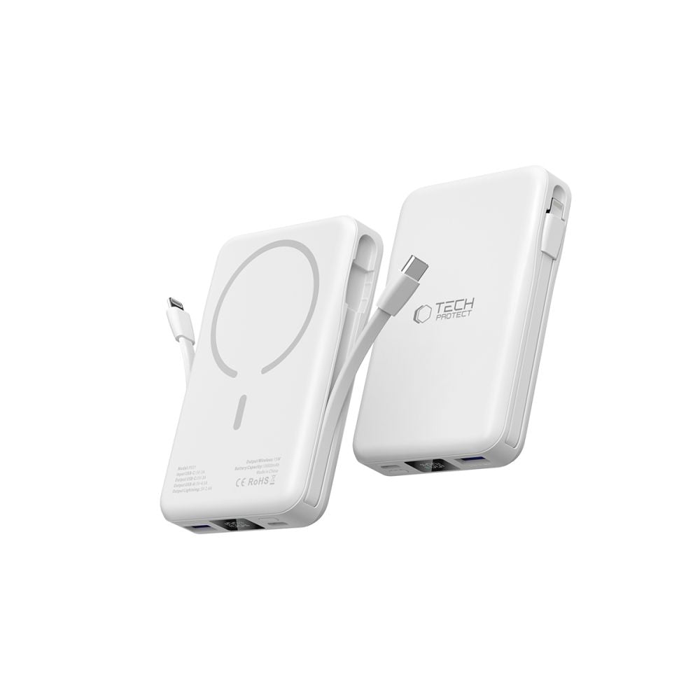 POWERBANK TECH-PROTECT PB31 LIFEMAG MAGSAFE POWER BANK 10000MAH BIAŁY