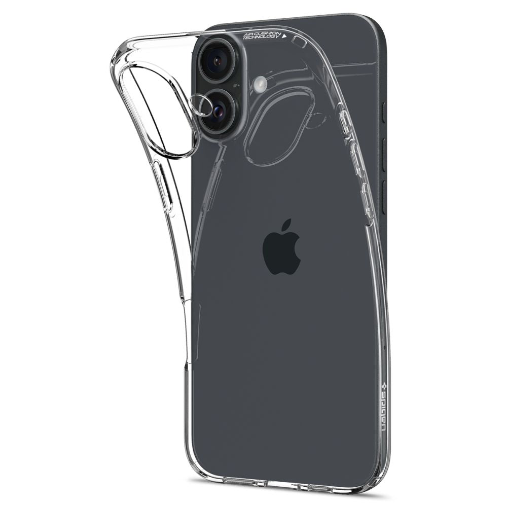 ETUI SPIGEN LIQUID CRYSTAL IPHONE 16 PLUS CRYSTAL CLEAR TRANSPARETNE