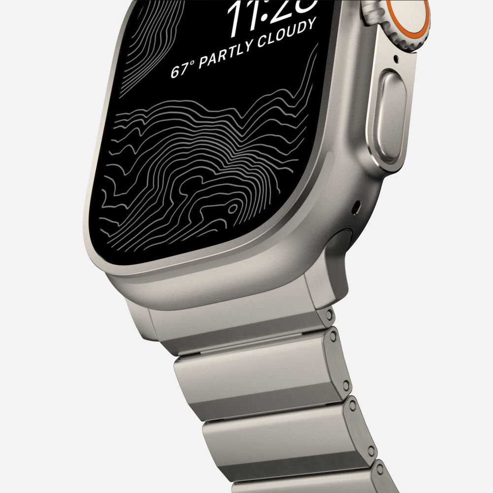 PASEK TECH-PROTECT STEELBAND APPLE WATCH 6 / 7 / 8 / 9 / 10 / SE / ULTRA 1 / 2 (44 / 45 / 46 / 49 MM) TYTANOWY