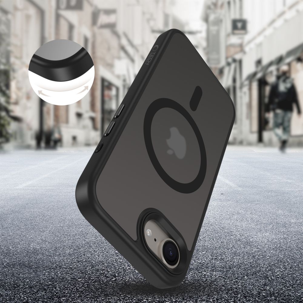 ETUI TECH-PROTECT MAGMAT MAGSAFE IPHONE 16E CZARNE