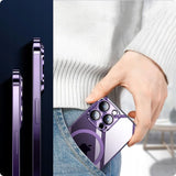 ETUI TECH-PROTECT MAGSHINE MAGSAFE IPHONE 15 PRO ZŁOTE