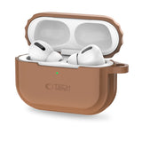 ETUI NA SŁUCHAWKI TECH-PROTECT SILICONE ROPE APPLE AIRPODS PRO 1 / 2 CHOCOLATE BROWN BRĄZOWE