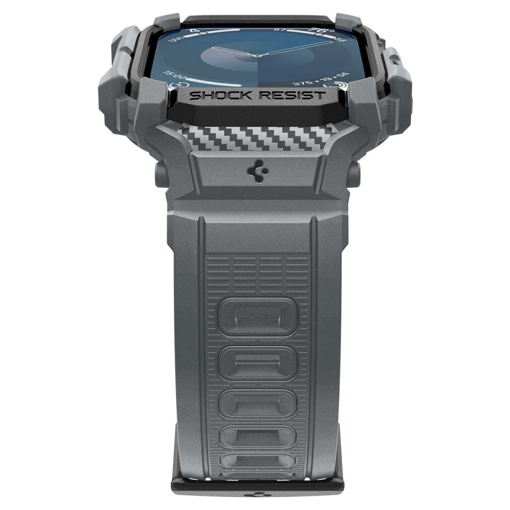 PASEK SPIGEN RUGGED ARMOR ”PRO” APPLE WATCH 10 (46 MM) SZARY