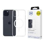ETUI APPLE IPHONE 15 PLUS - 3MK CLEAR MAGCASE