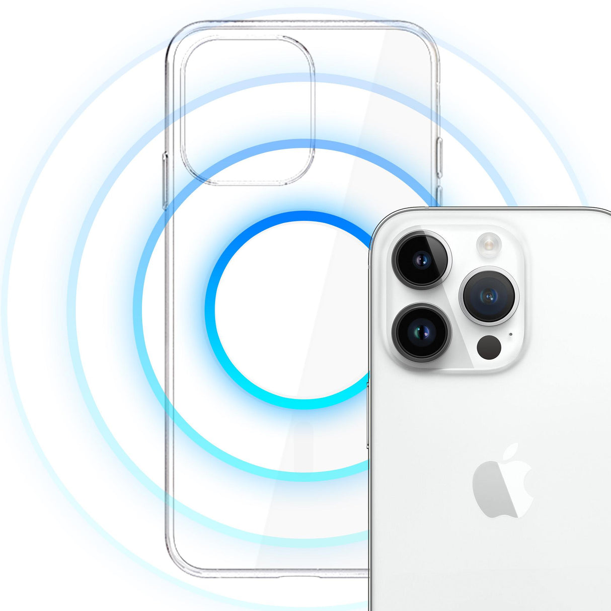 ETUI APPLE IPHONE 14 PRO - 3MK CLEAR MAGCASE