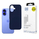 ETUI APPLE IPHONE 16 - 3MK SILICONE CASE DARK NAVY GRANATOWE