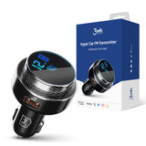 TRANSMITER FM 3MK HYPER 23W QC USB 2A BLACK/SILVER CZARNY