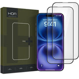 SZKŁO HARTOWANE HOFI GLASS PRO+ 2-PACK IPHONE 16 CZARNA RAMKA