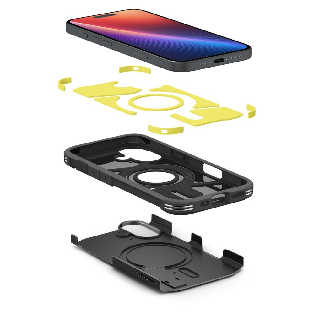 ETUI SPIGEN TOUGH ARMOR MAG MAGSAFE IPHONE 16 PLUS CZARNE