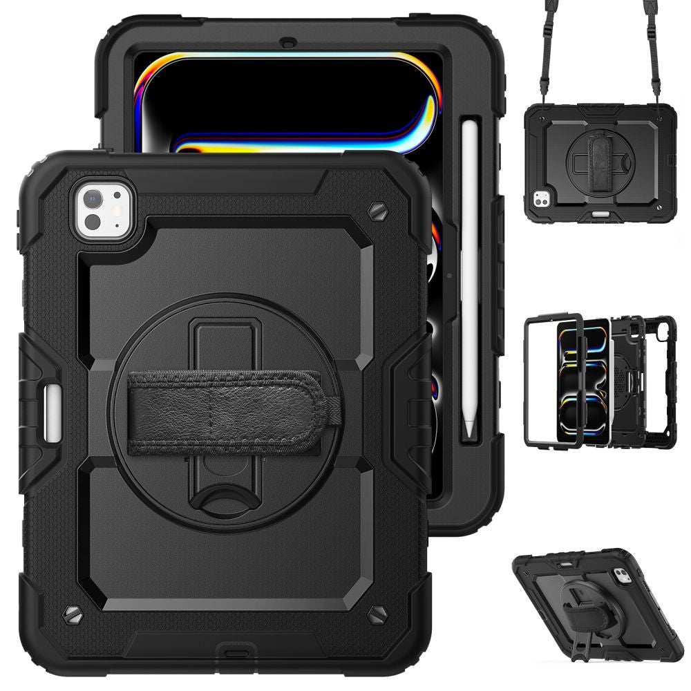 ETUI TECH-PROTECT SOLID360 IPAD PRO 13” 7 / 2024 CZARNE