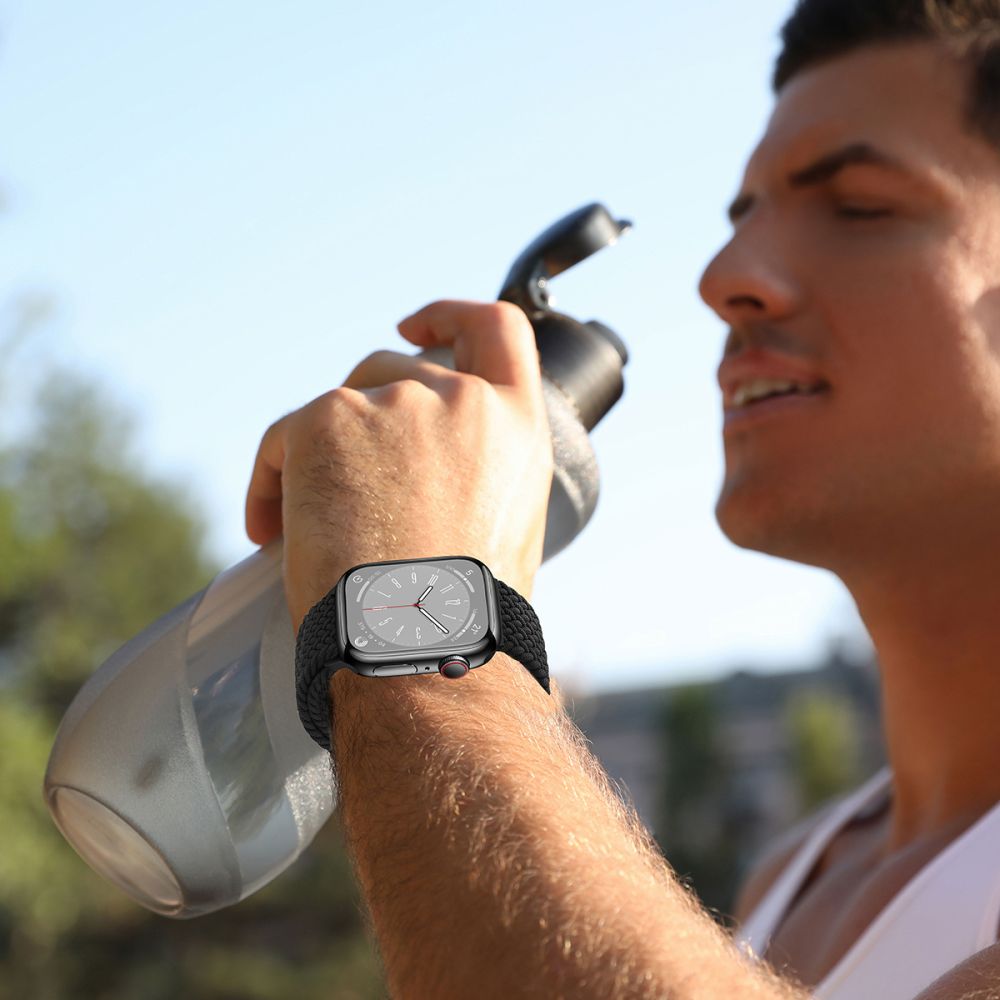 PASEK TECH-PROTECT NYLONMAG APPLE WATCH 6 / 7 / 8 / 9 / 10 / SE (40 / 41 / 42 MM) TYTANOWY