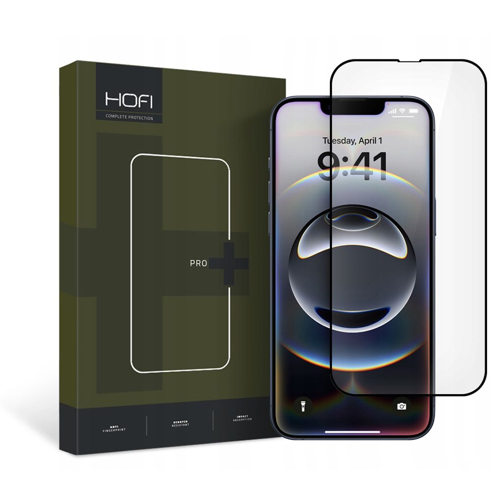SZKŁO HARTOWANE HOFI GLASS PRO+ IPHONE 13 / 13 PRO / 14 / 16E BLACK