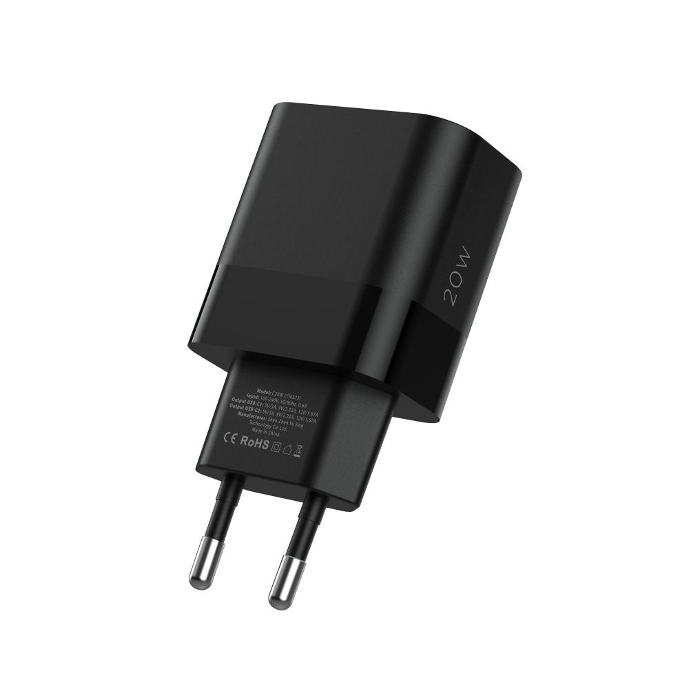 ŁADOWARKA SIECIOWA TECH-PROTECT C20W 2-PORT NETWORK CHARGER PD20W CZARNA