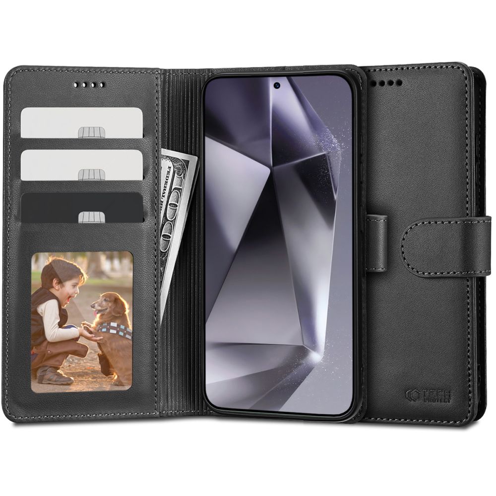 ETUI OTWIERANE TECH-PROTECT WALLET SAMSUNG GALAXY S24 ULTRA CZARNE