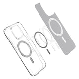 ETUI SPIGEN ULTRA HYBRID MAG MAGSAFE IPHONE 16 PRO TRANSPARETNO GRAFITOWE