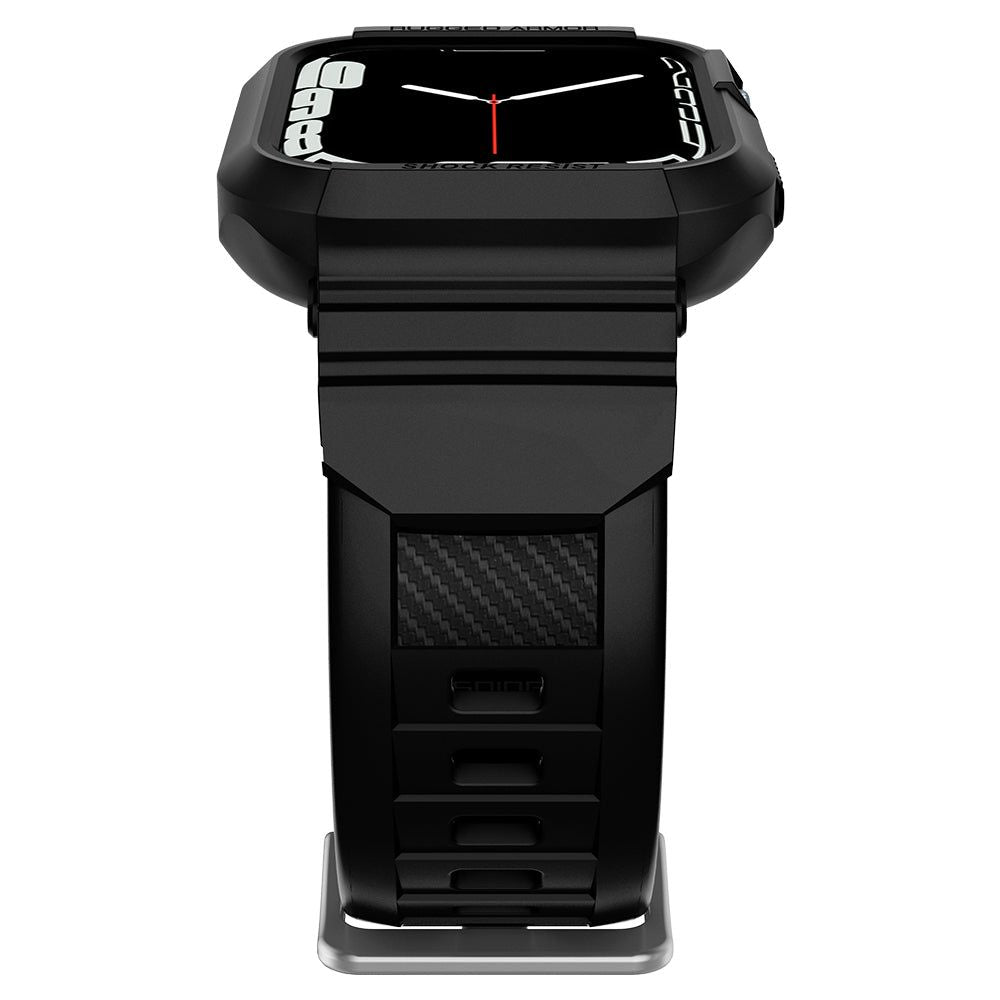 PASEK SPIGEN RUGGED ARMOR ”PRO” APPLE WATCH 4 / 5 / 6 / 7 / 8 / 9 / SE (44 / 45 MM) CZARNY