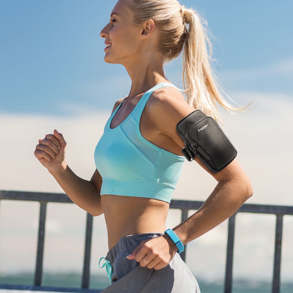 ETUI NA RAMIĘ  DO BIEGANIA SPIGEN A702 DYNAMIC SHIELD ARMBAND CZARNE