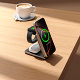 ŁADOWARKA INDUKCYJNA 3W1 TECH-PROTECT QI15W-A42 3IN1 MAGNETIC MAGSAFE WIRELESS CHARGER ZŁOTA