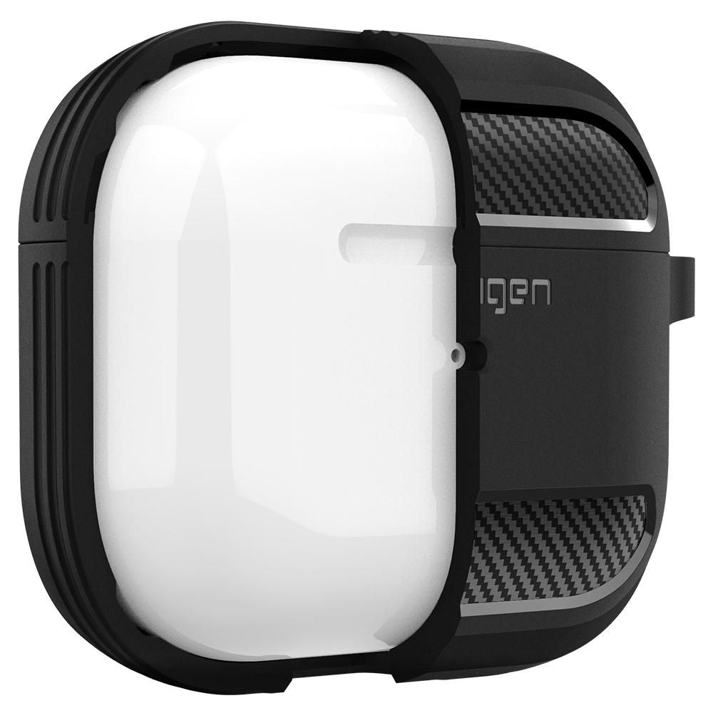ETUI NA SŁUCHAWKI SPIGEN RUGGED ARMOR APPLE AIRPODS 3 CZARNE