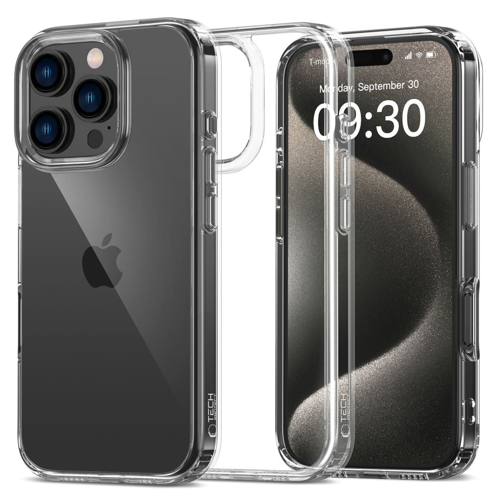 ETUI TECH-PROTECT FLEXAIR HYBRID IPHONE 16 PRO MAX CLEAR TRANSPARETNE