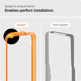 SZKŁO HARTOWANE SPIGEN ALM GLASS FC 2-PACK IPHONE 14 PRO BLACK CZARNA RAMKA