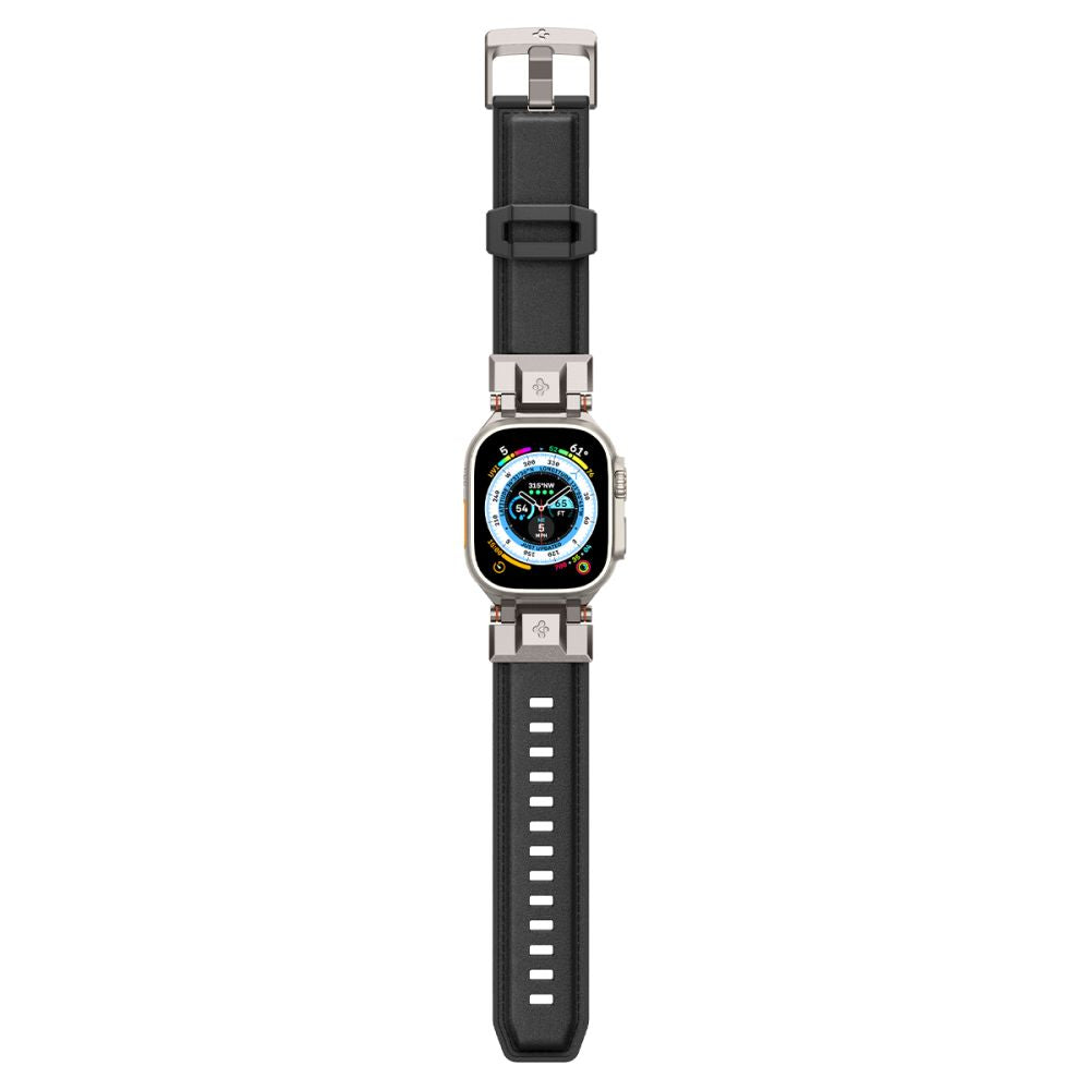 PASEK SPIGEN DURAPRO ARMOR PU APPLE WATCH 6 / 7 / 8 / 9 / 10 / SE / ULTRA 1 / 2 (44 / 45 / 46 / 49 MM) BLACK CZARNY