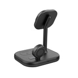 ŁADOWARKA INDUKCYJNA 3W1 TECH-PROTECT QI15W-A27 3IN1 MAGNETIC MAGSAFE WIRELESS CHARGER CZARNA