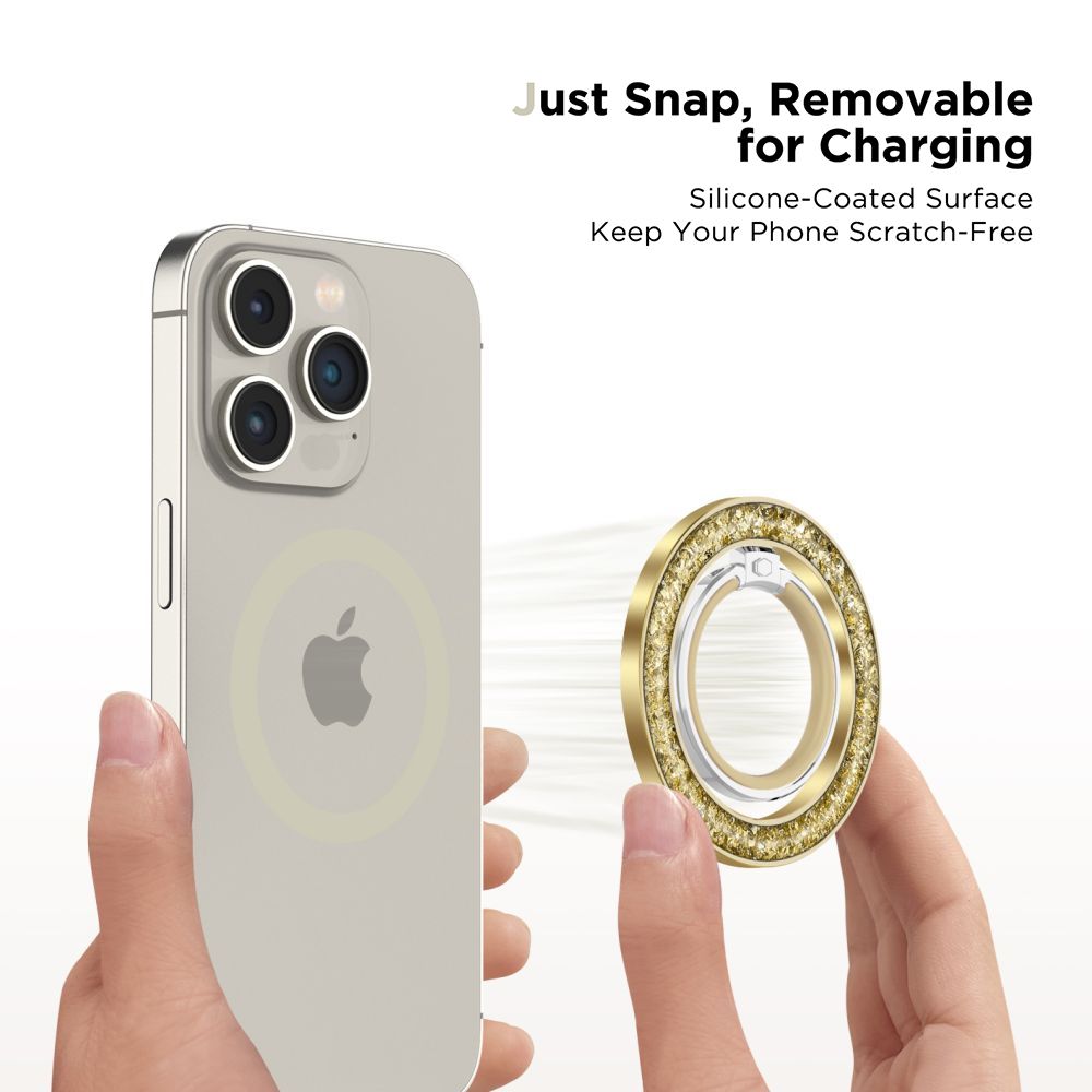 UCHWYT NA PALEC TECH-PROTECT MMR200 MAGNETIC MAGSAFE PHONE RING ZŁOTY