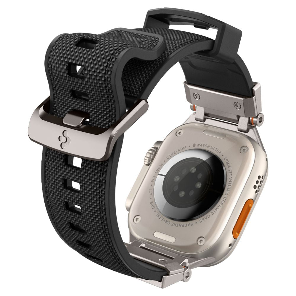 PASEK SPIGEN DURAPRO ARMOR APPLE WATCH 6 / 7 / 8 / 9 / 10 / SE / ULTRA 1 / 2 (44 / 45 / 46 / 49 MM) BLACK CZARNY
