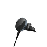 UCHWYT SAMOCHODOWY Z ŁADOWANIEM INDUKCYJNYM TECH-PROTECT MM15W-V5 MAGNETIC MAGSAFE CD & VENT CAR MOUNT WIRELESS CHARGER 15W CZARNY