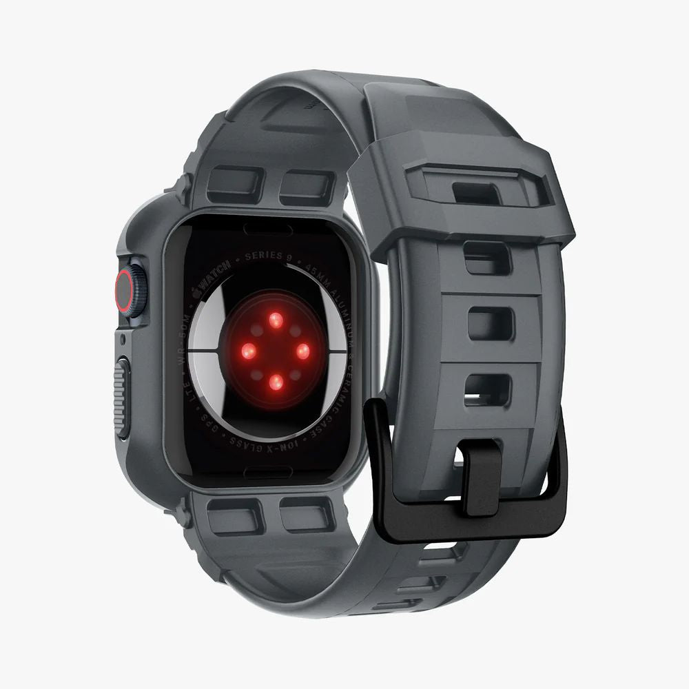 PASEK SPIGEN RUGGED ARMOR ”PRO” APPLE WATCH 4 / 5 / 6 / 7 / 8 / 9 / SE (44 / 45 MM) SZARY