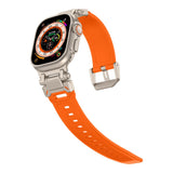 PASEK TECH-PROTECT DELTA PRO APPLE WATCH 6 / 7 / 8 / 9 / 10 / SE / ULTRA 1 / 2 (44 / 45 / 46 / 49 MM) POMARAŃCZOWO TYTANOWY
