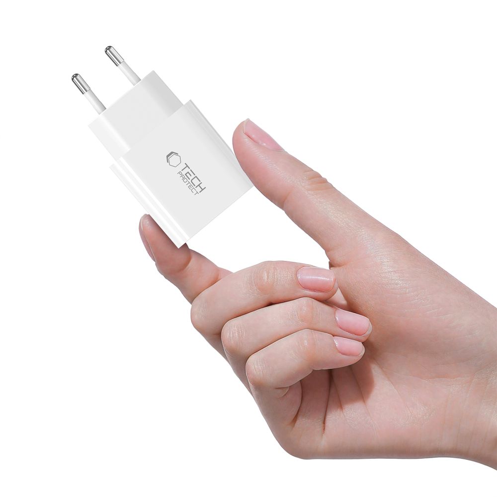 ŁADOWARKA SIECIOWA TECH-PROTECT NC20W 1-PORT NETWORK CHARGER PD20W BIAŁA