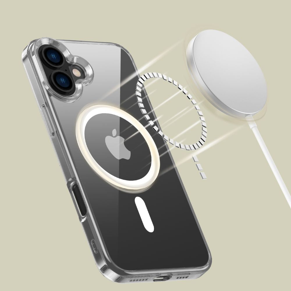 ETUI TECH-PROTECT FLEXAIR HYBRID MAGSAFE IPHONE 16 PLUS CLEAR TRANSPARETNE