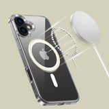 ETUI TECH-PROTECT FLEXAIR HYBRID MAGSAFE IPHONE 16 PLUS CLEAR TRANSPARETNE
