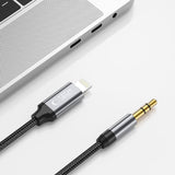 KABEL ADAPTER TECH-PROTECT ULTRABOOST LIGHTNING TO AUX MINI JACK 3.5MM CABLE 100CM CZARNY