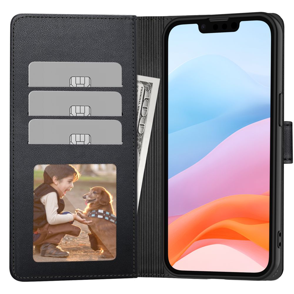 ETUI OTWIERANE TECH-PROTECT WALLET IPHONE 16E CZARNE