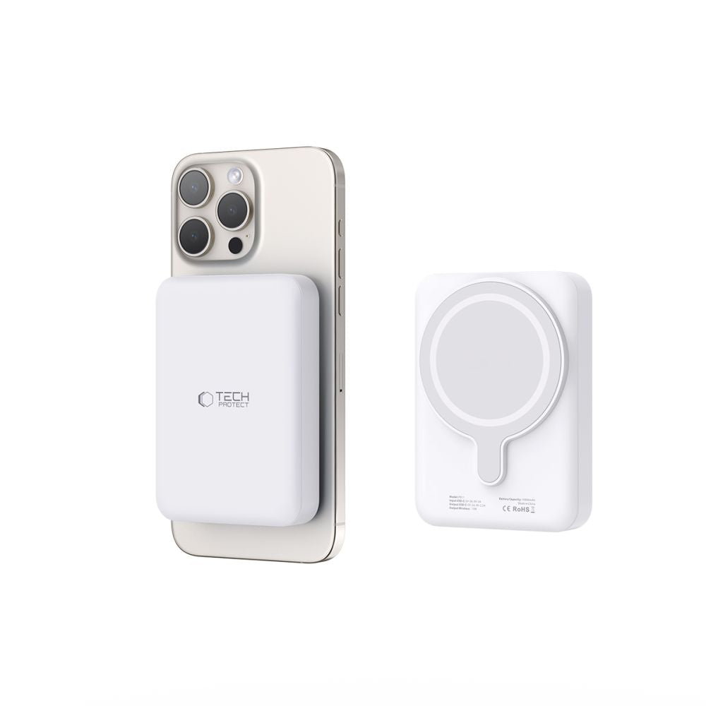 POWERBANK TECH-PROTECT PB11 LIFEMAG MAGSAFE POWER BANK 10000MAH BIAŁY
