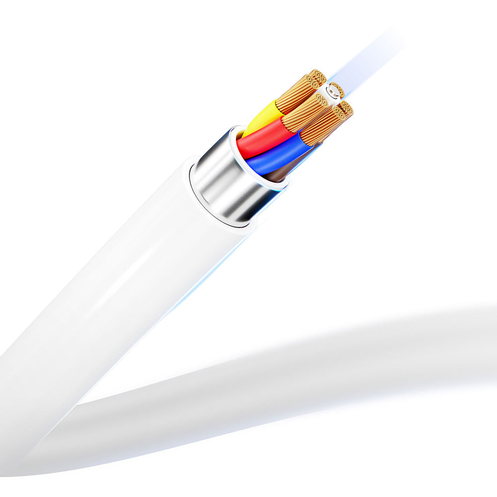 KABEL 3MK HYPER CABLE USB C DO USB C 2M 100W BIAŁY