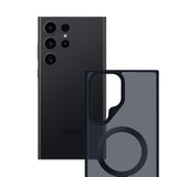 ETUI SAMSUNG GALAXY S24 ULTRA - 3MK SMOKE CASE MAG&STAND