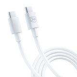 KABEL 3MK HYPER CABLE C TO C 100W 1.2M WHITE BIAŁY