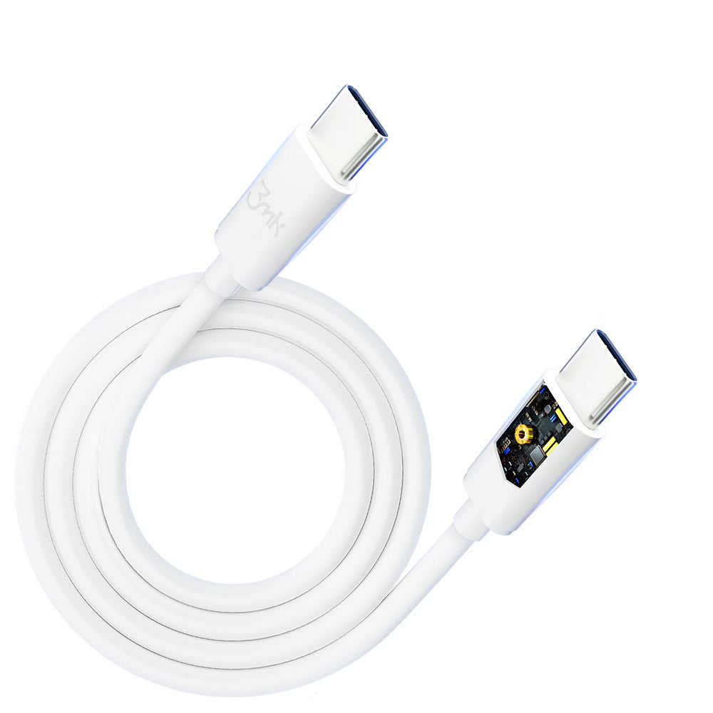 KABEL 3MK HYPER CABLE USB C DO USB C 2M 100W BIAŁY